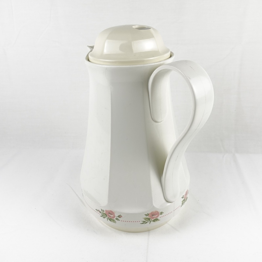 Thermos Vintage Christa Coffee Butler Carafe Pitcher Roses West Germany No. 430 - Picture 12 of 14